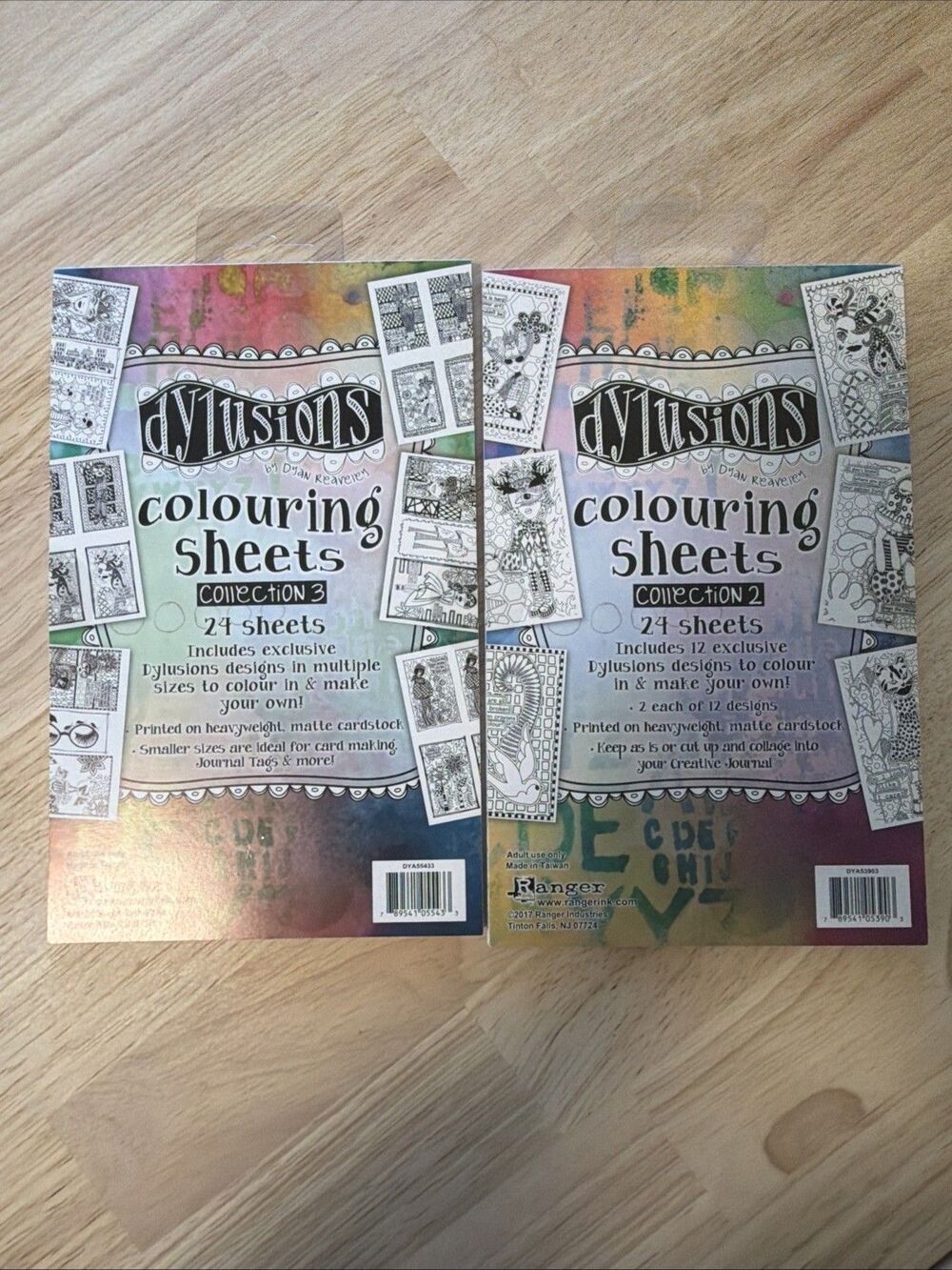 Dylusions Coloring Sheets by Dyan Reaveley Collection 2 and 24 colouring Ranger